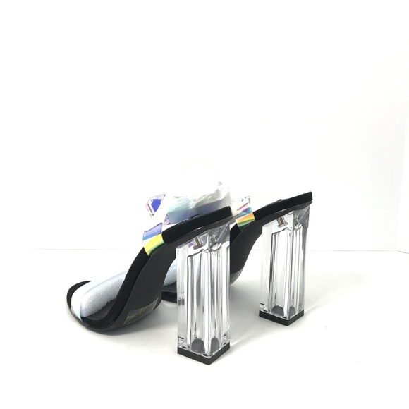 NIB!! Cape Robbin Mercy Iridescent Heels, Black - Picture 5 of 8